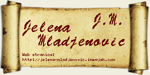 Jelena Mlađenović vizit kartica